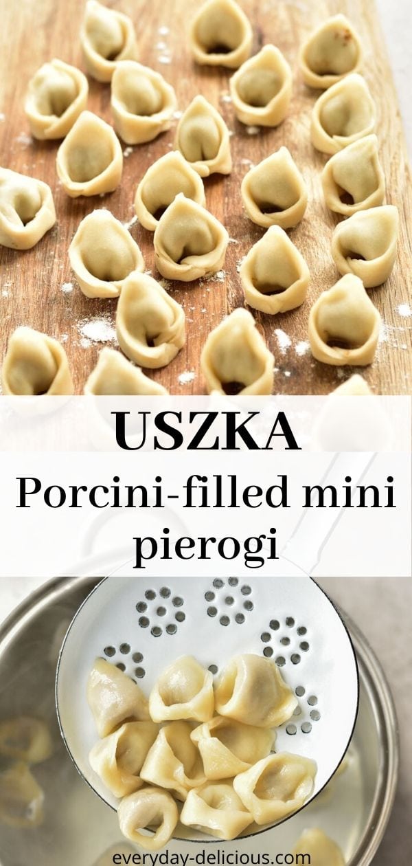 Uszka - mushroom-filled pierogi for Christmas Eve Borscht (video)