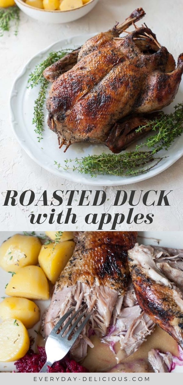 duck stuffed with apples