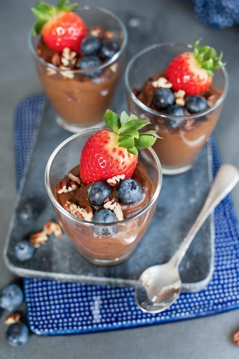Healthy chocolate pudding - delicious guilt-free dessert