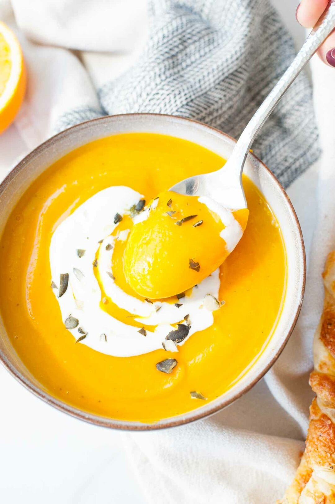 Pumpkin and ginger soup with orange - Everyday Delicious