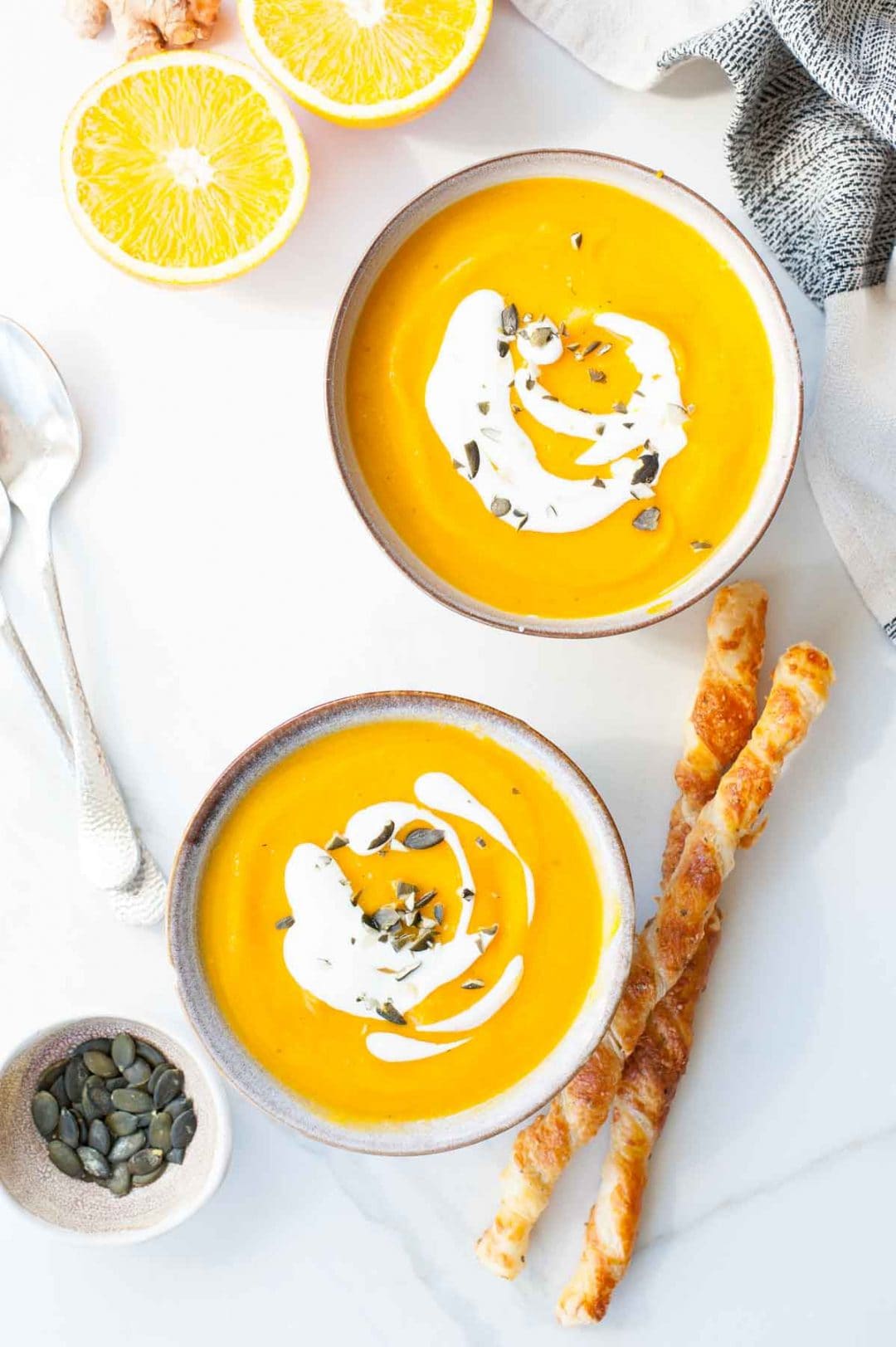 Pumpkin and ginger soup with orange - Everyday Delicious