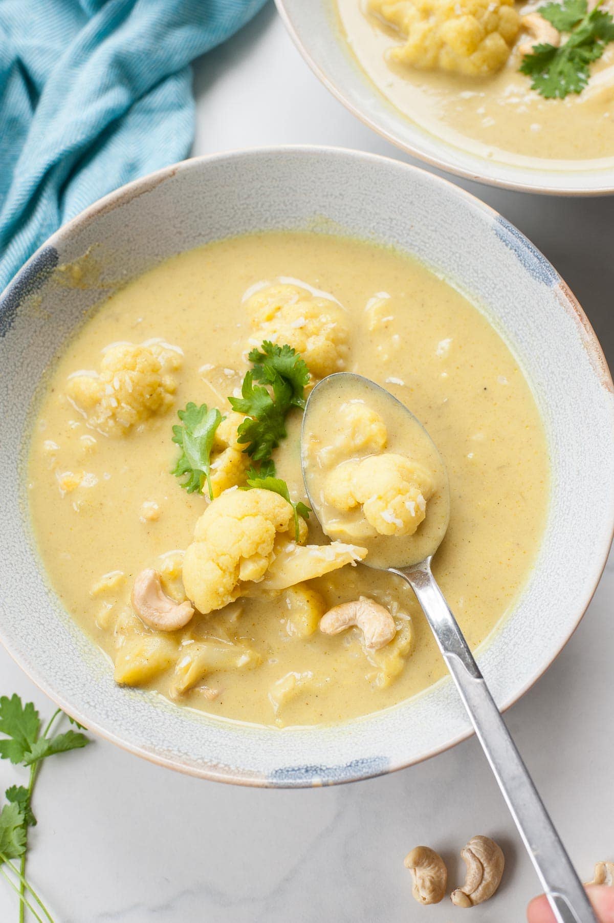 Curried cauliflower soup with coconut milk - Everyday Delicious
