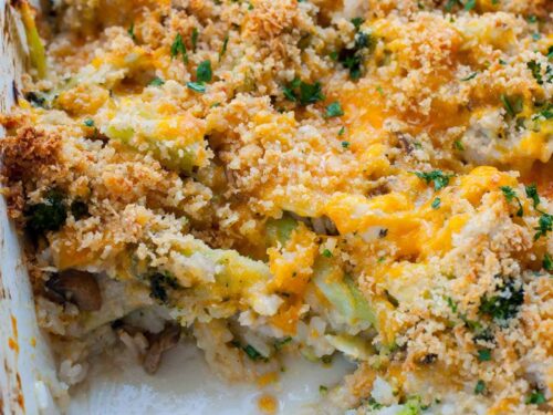 Broccoli Rice Casserole {Made from Scratch} - Spend With Pennies