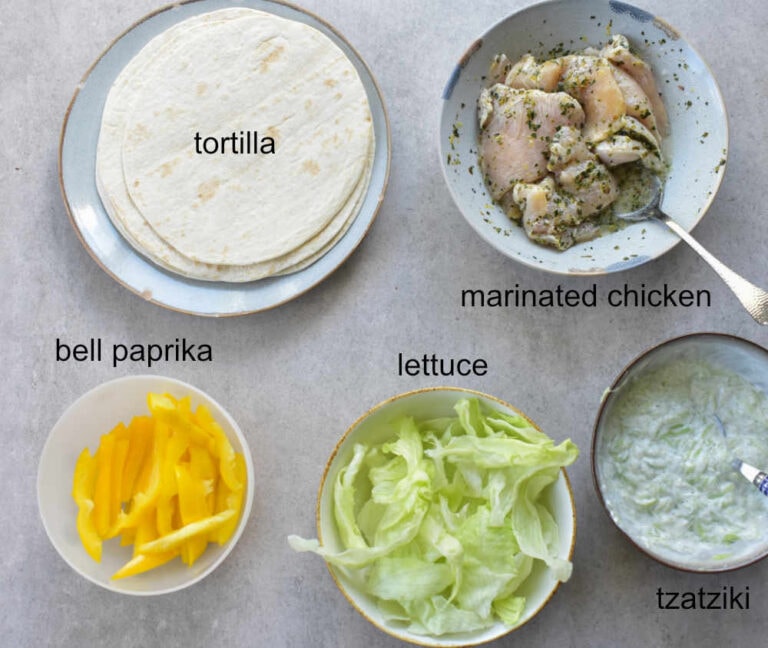 Greek Chicken Wrap - Everyday Delicious