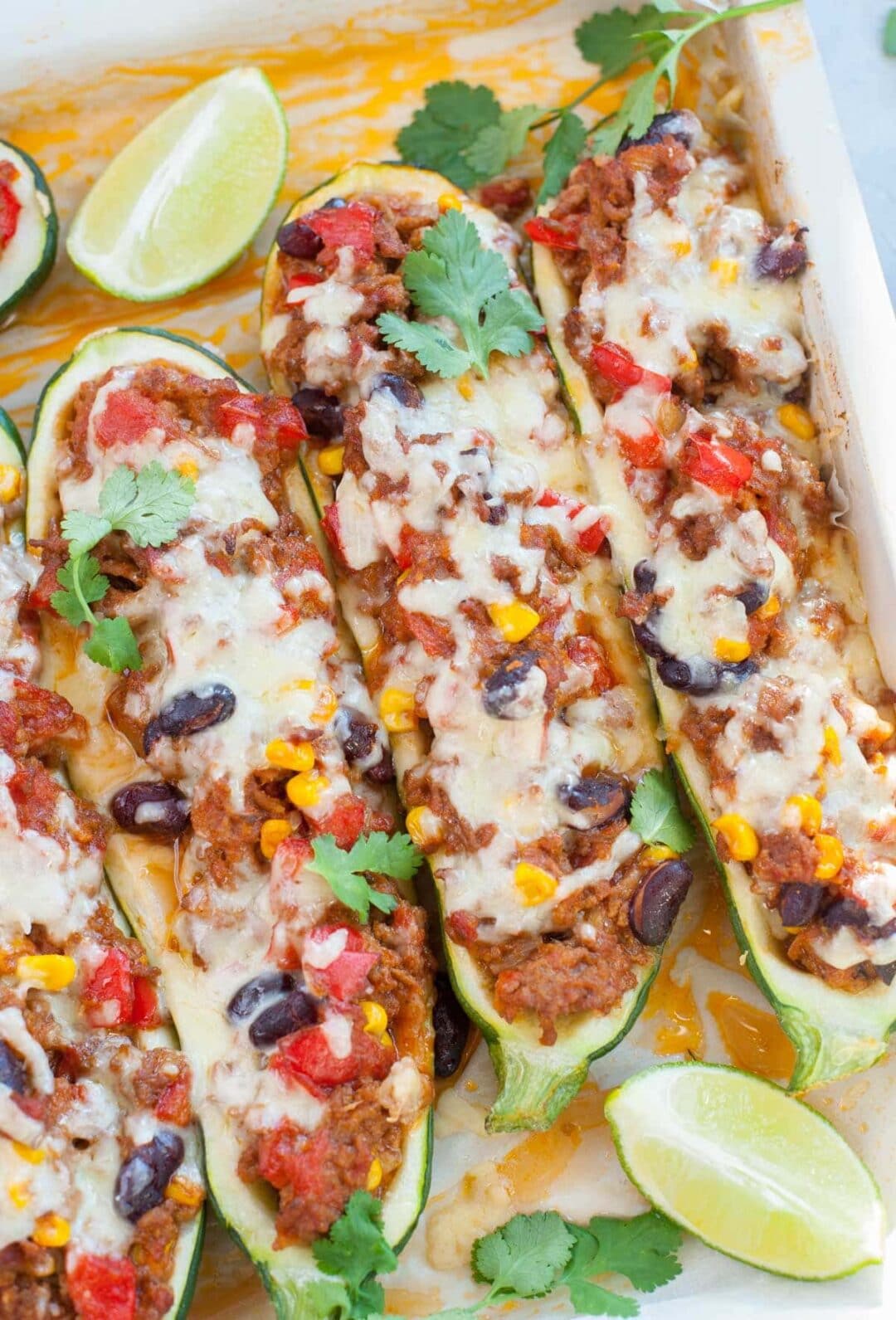 Mexican Zucchini Boats - Everyday Delicious
