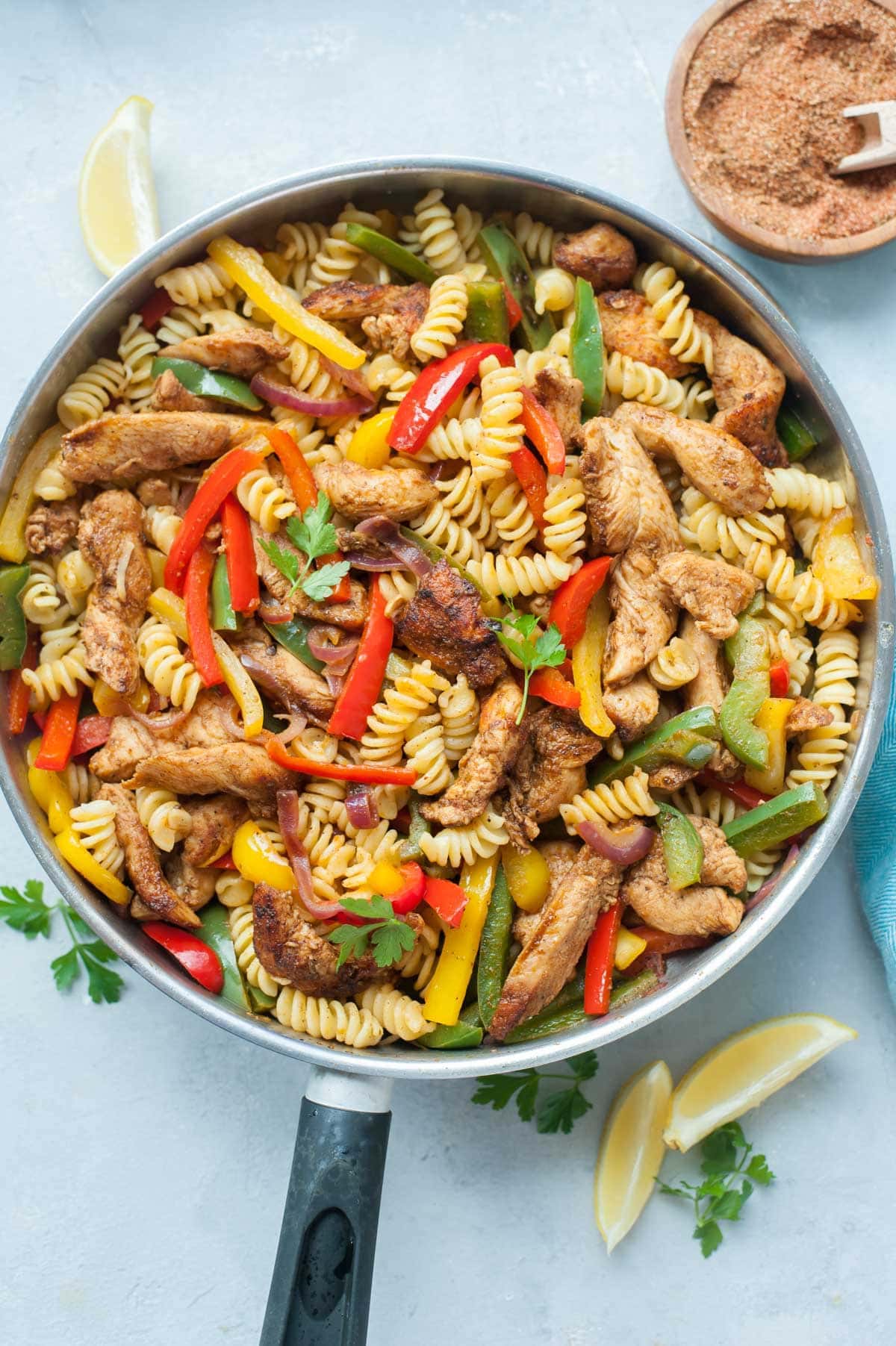 Chicken Fajita Pasta - Everyday Delicious