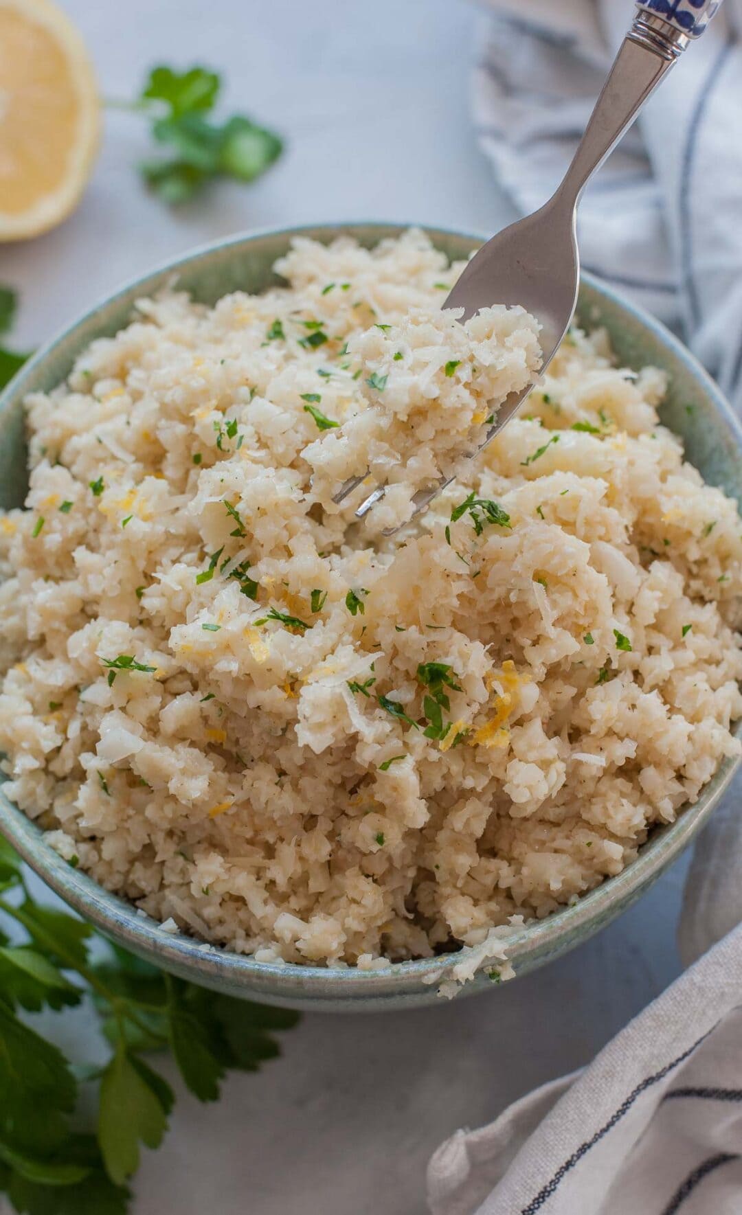 Parmesan Cauliflower Rice Everyday Delicious