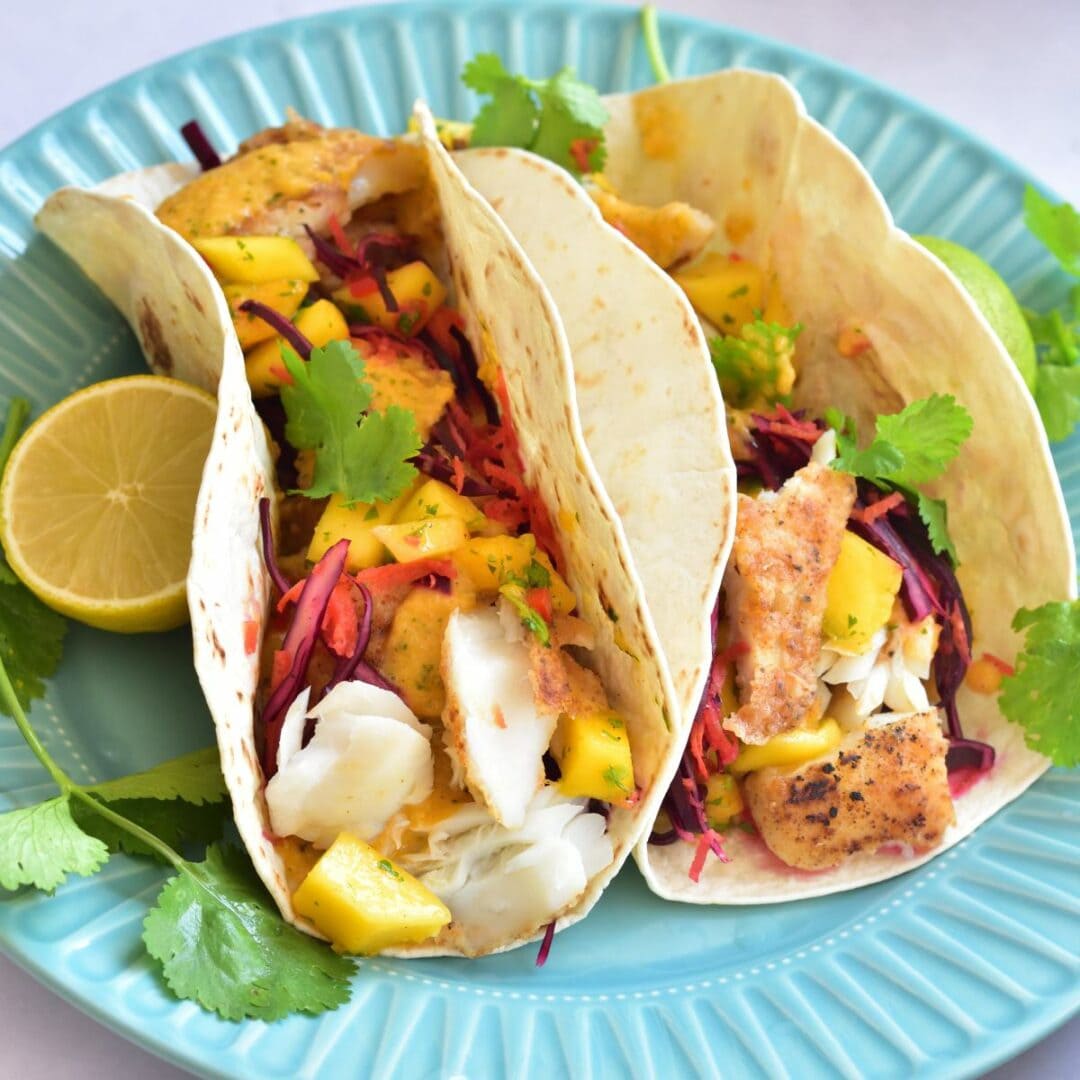 Fish Tacos With Mango Salsa (video) - Everyday Delicious