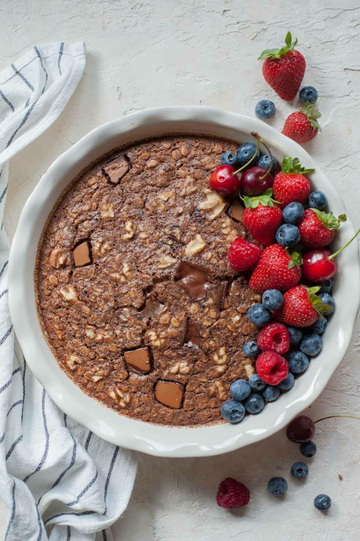 Baked Chocolate Oatmeal - Everyday Delicious