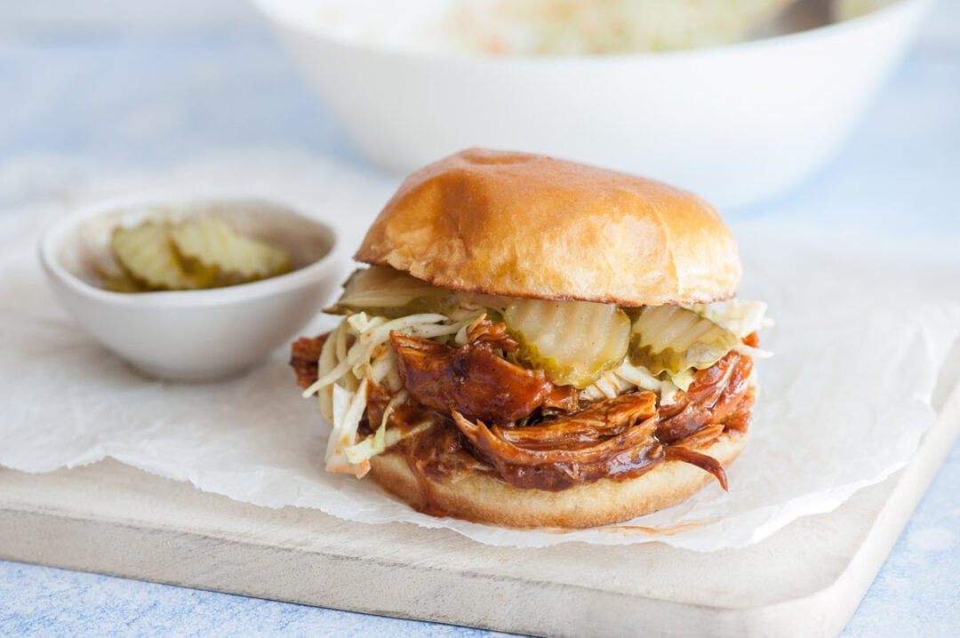 BBQ Pulled Chicken Sandwich - Everyday Delicious