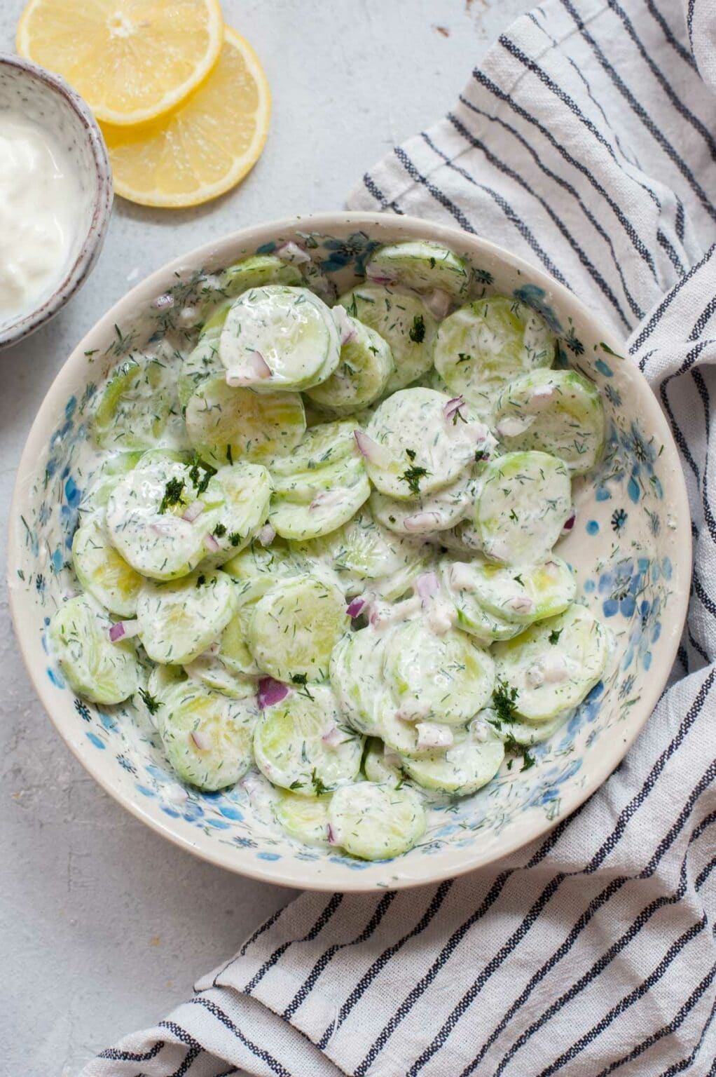 Mizeria (Polish cucumber salad) - Everyday Delicious