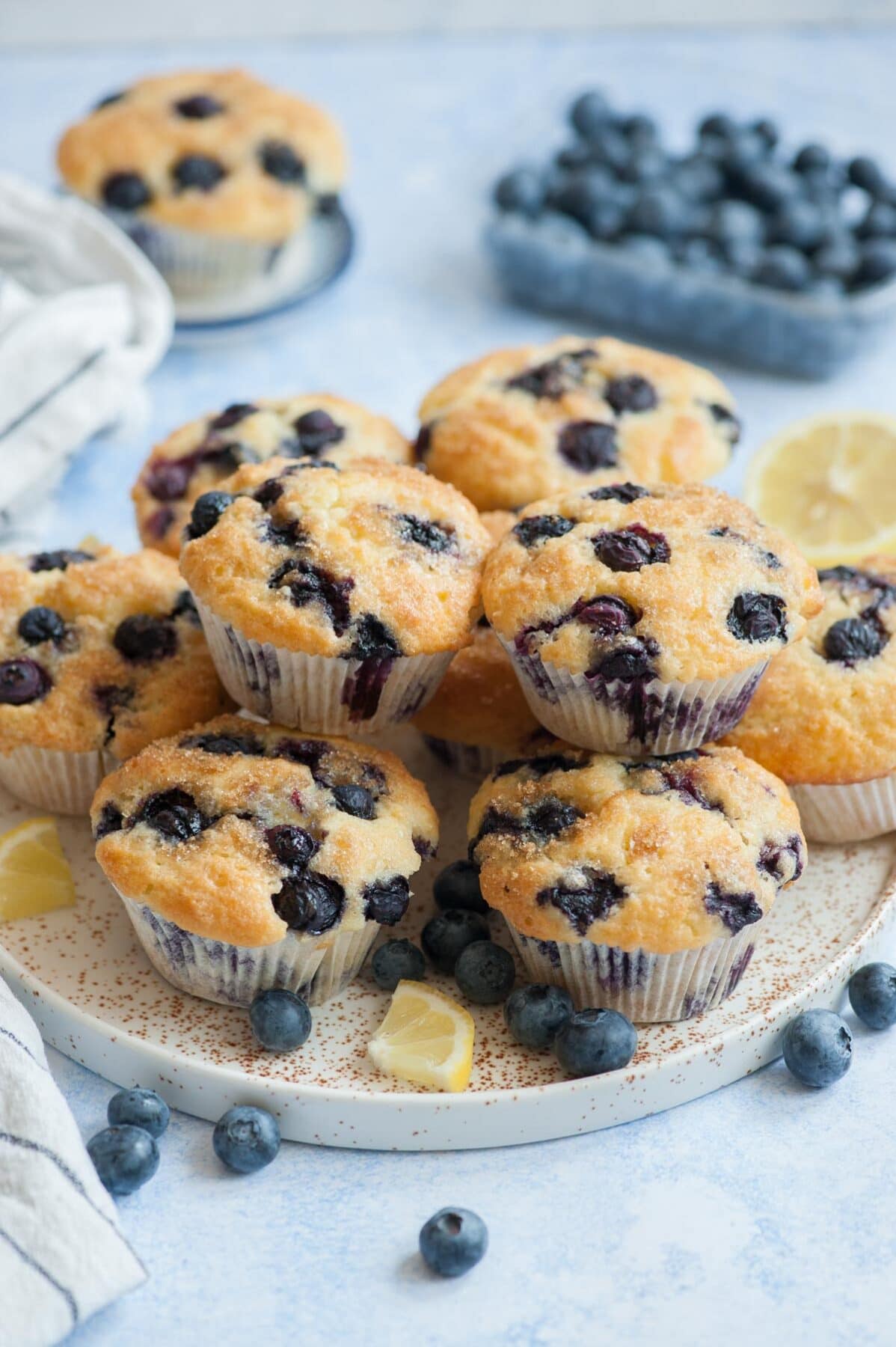 Bakery Style Blueberry Muffins - I Heart Eating