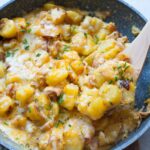 Cheesy Potato Egg Scramble - Everyday Delicious