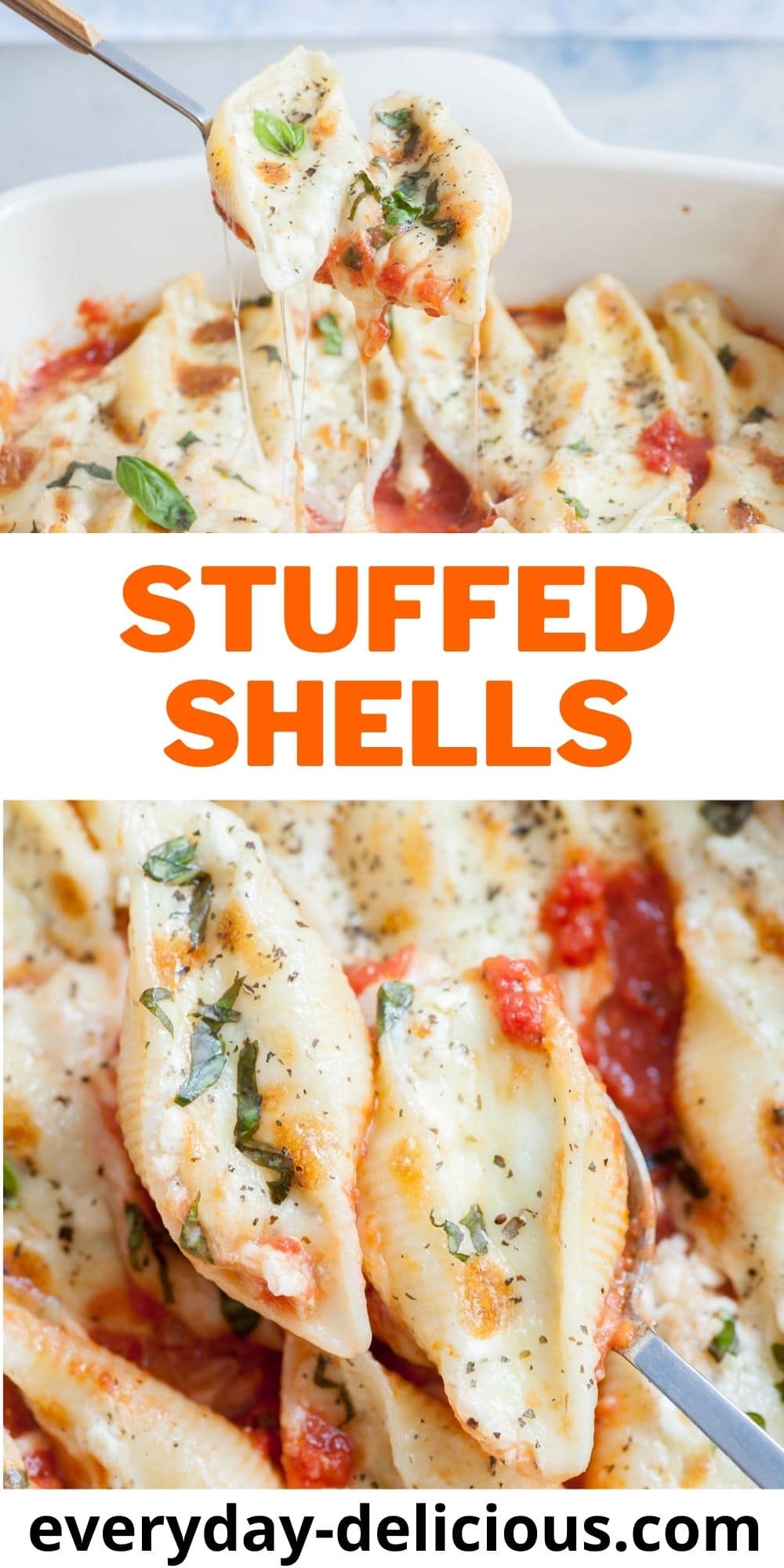 Cottage Cheese Stuffed Shells - Everyday Delicious