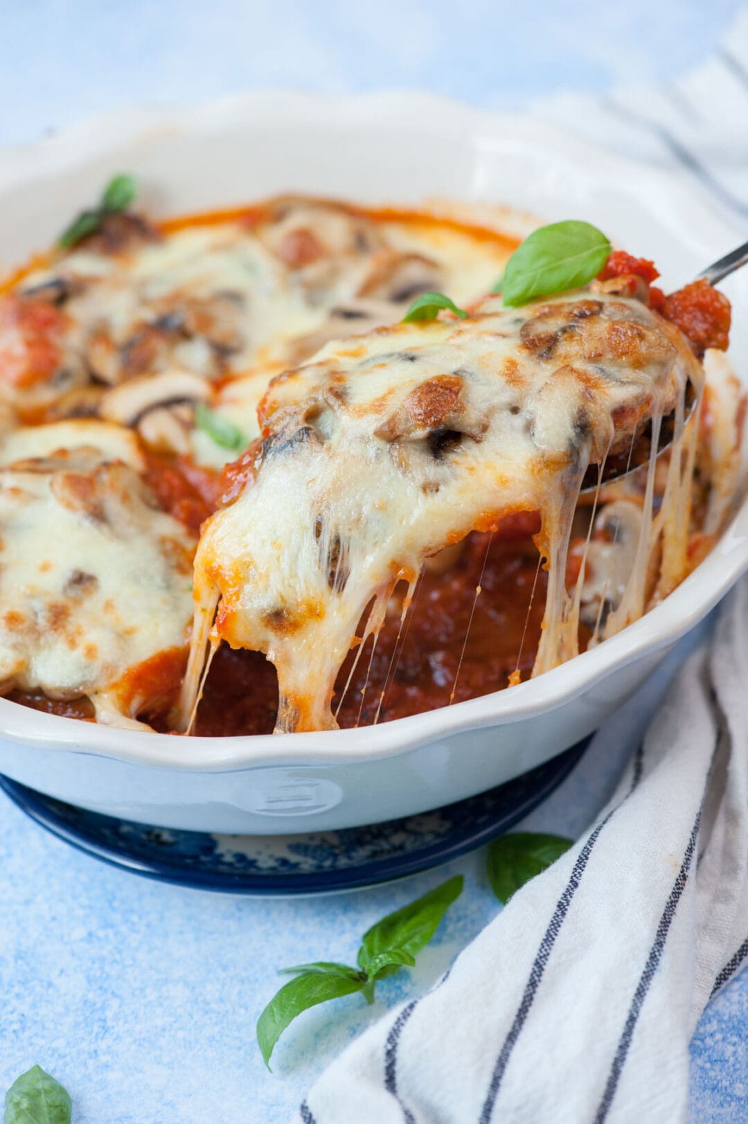 Mozzarella Chicken (with Mushrooms) - Everyday Delicious