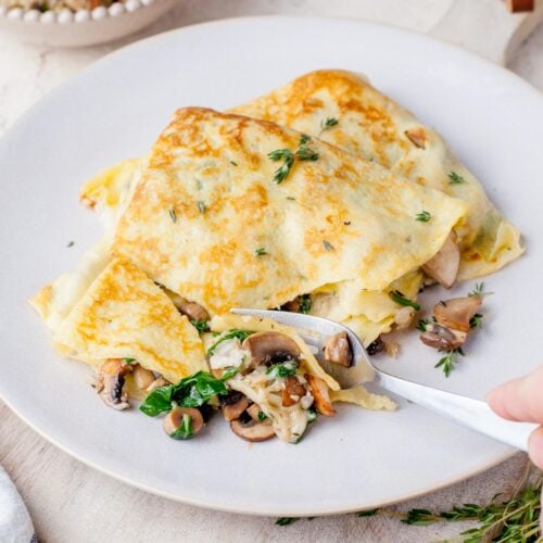 Mushroom Crepes - Everyday Delicious