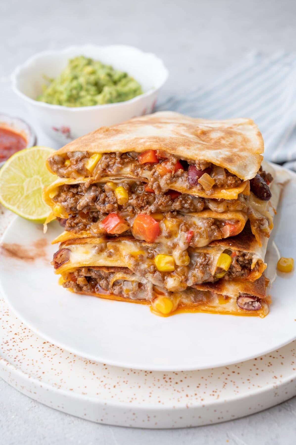 Ground Beef Quesadilla - Everyday Delicious