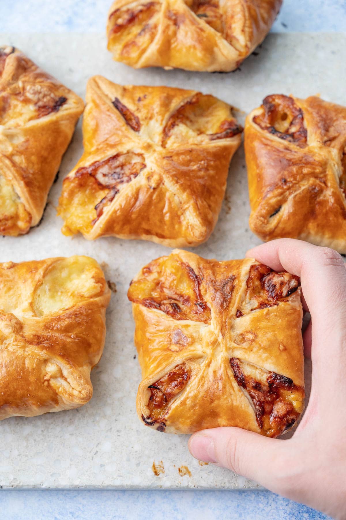 Ham and Cheese Puff Pastry - Everyday Delicious