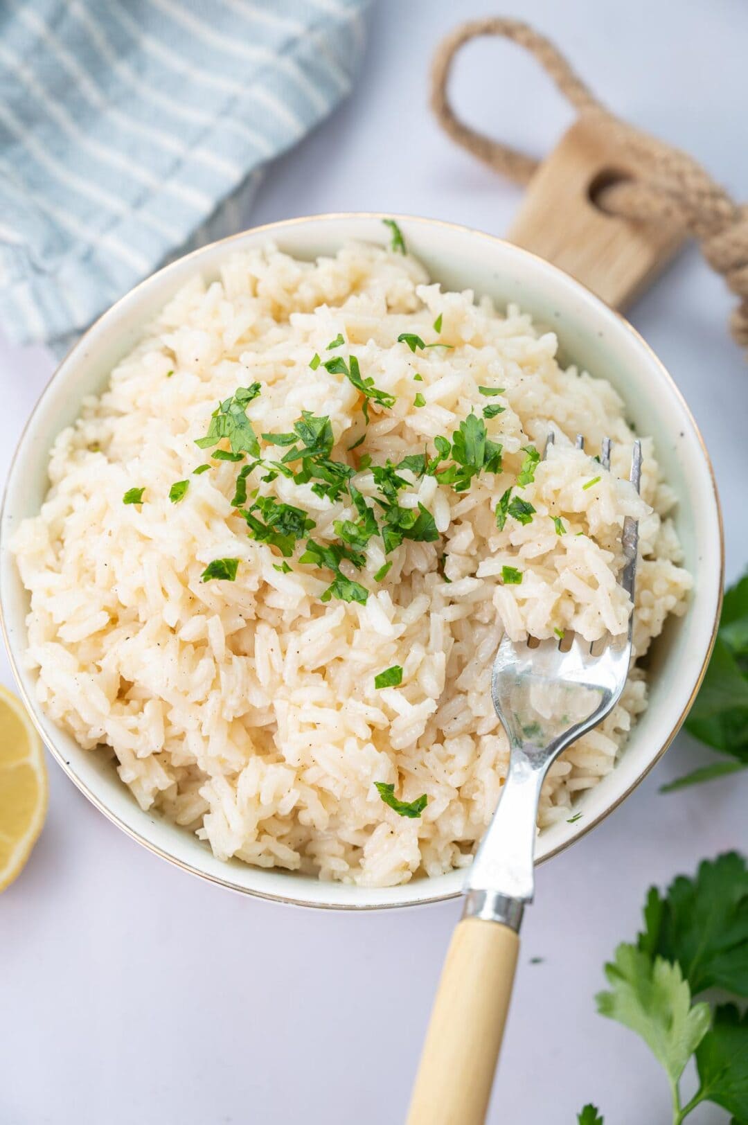 Garlic Butter Rice - Everyday Delicious