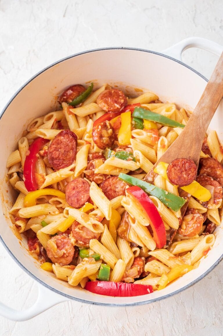 Pasta with Sausage and Peppers - Everyday Delicious