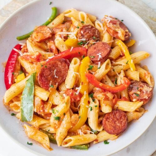 Italian Turkey Sausage & Pepper Pasta