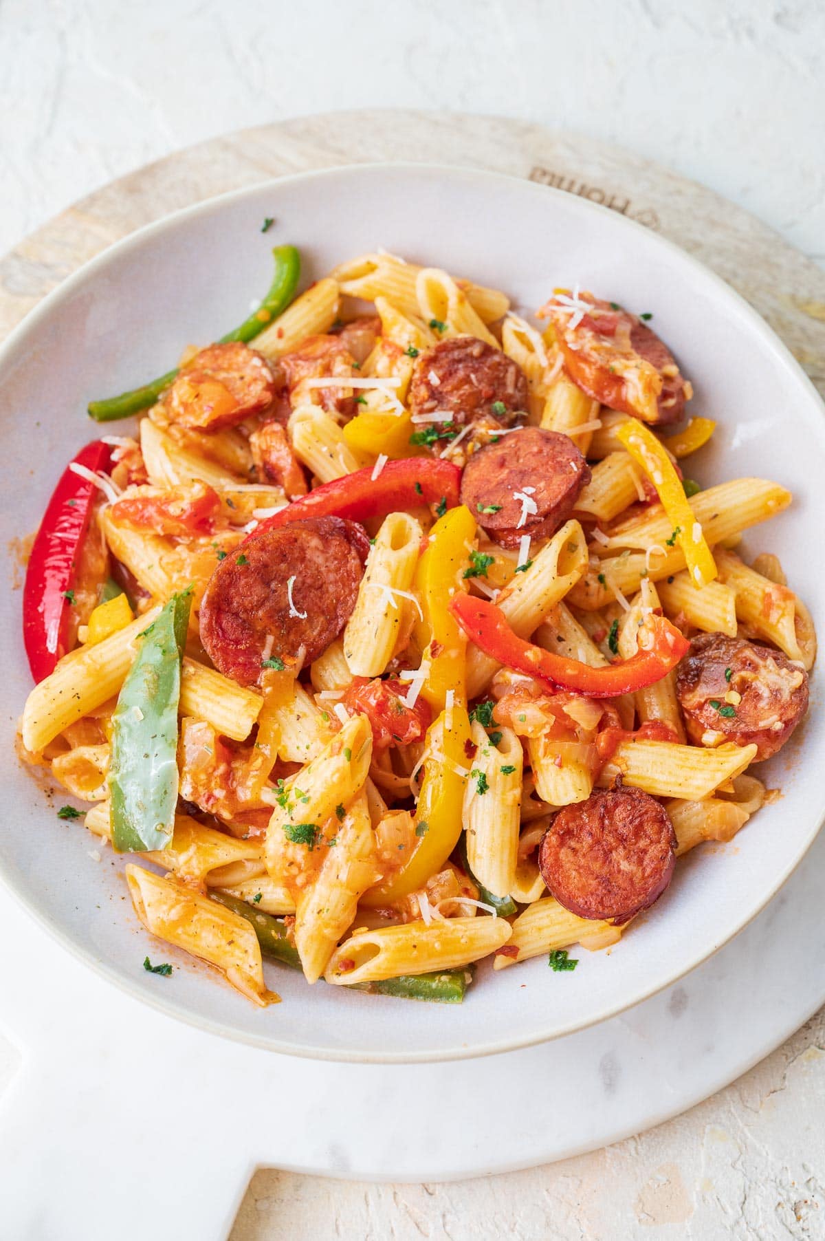 Pasta with Sausage and Peppers - Everyday Delicious
