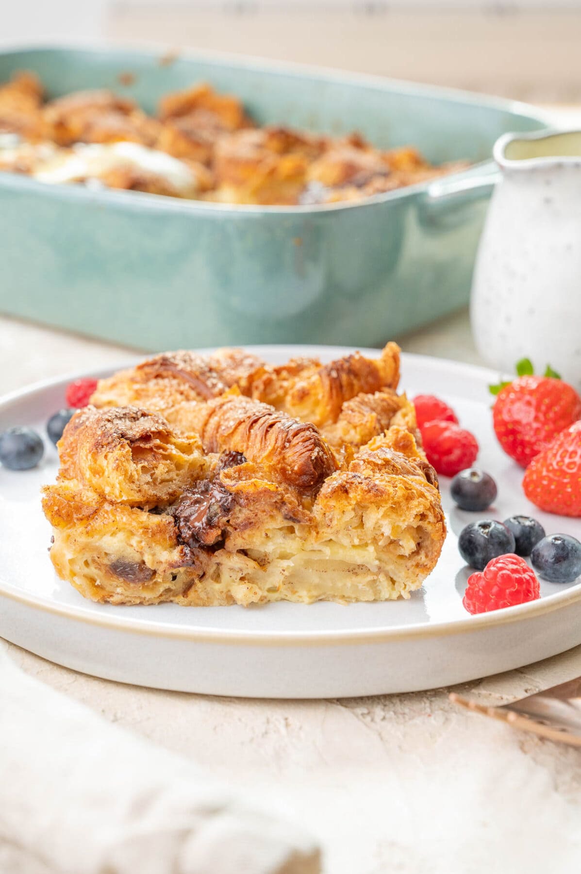 Croissant Bread Pudding - Everyday Delicious