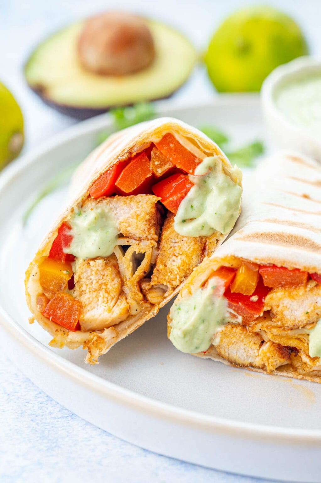 Chicken Fajita Wraps Everyday Delicious