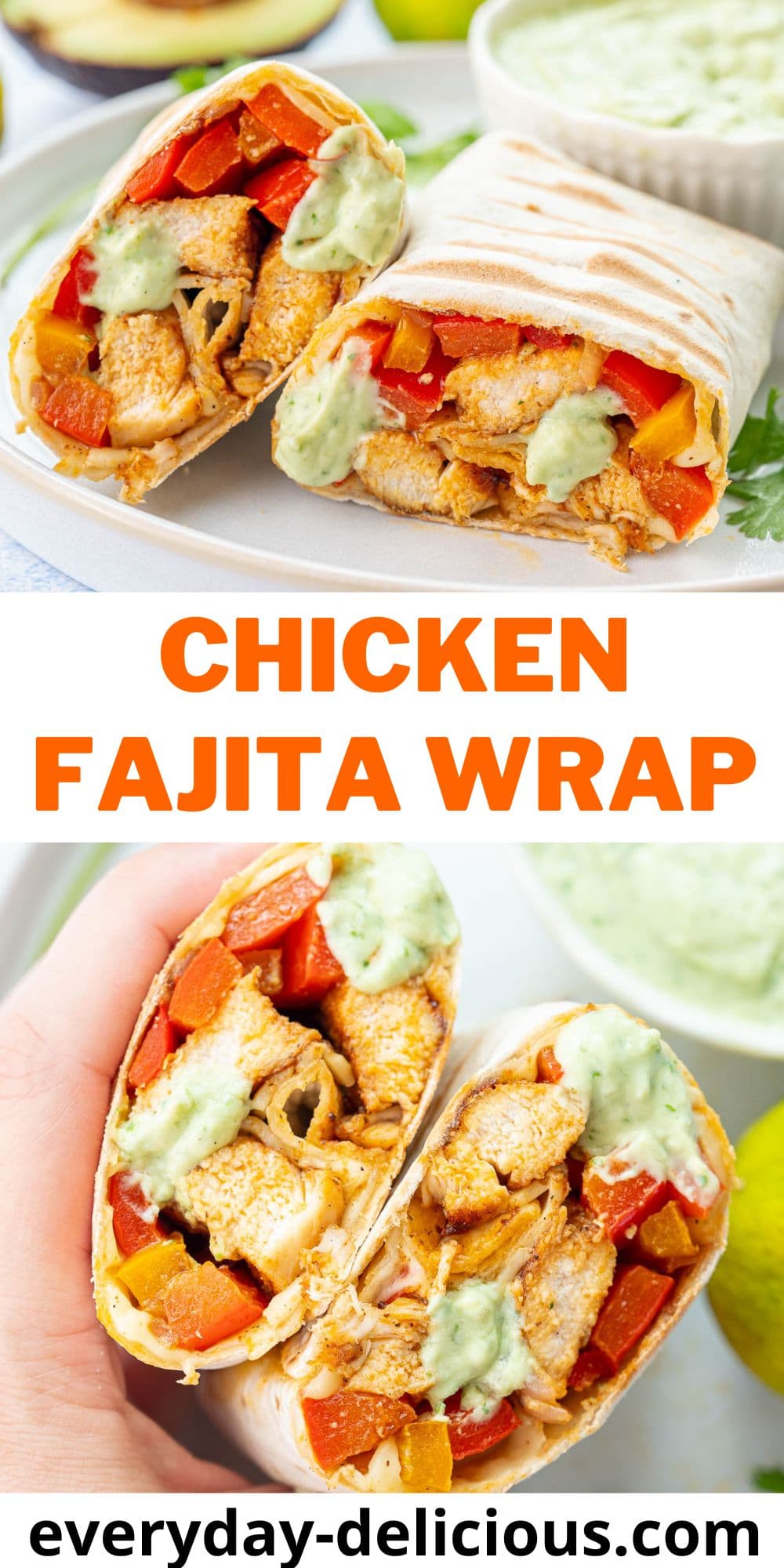 Chicken Fajita Wraps - Everyday Delicious