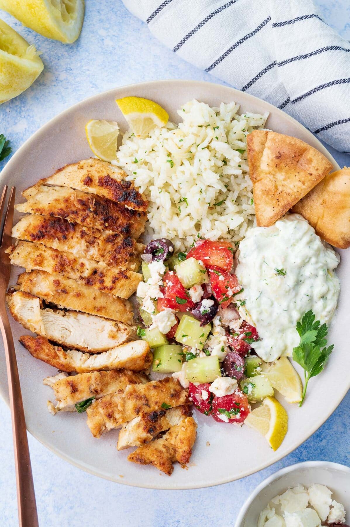 Greek Chicken Bowls - Everyday Delicious