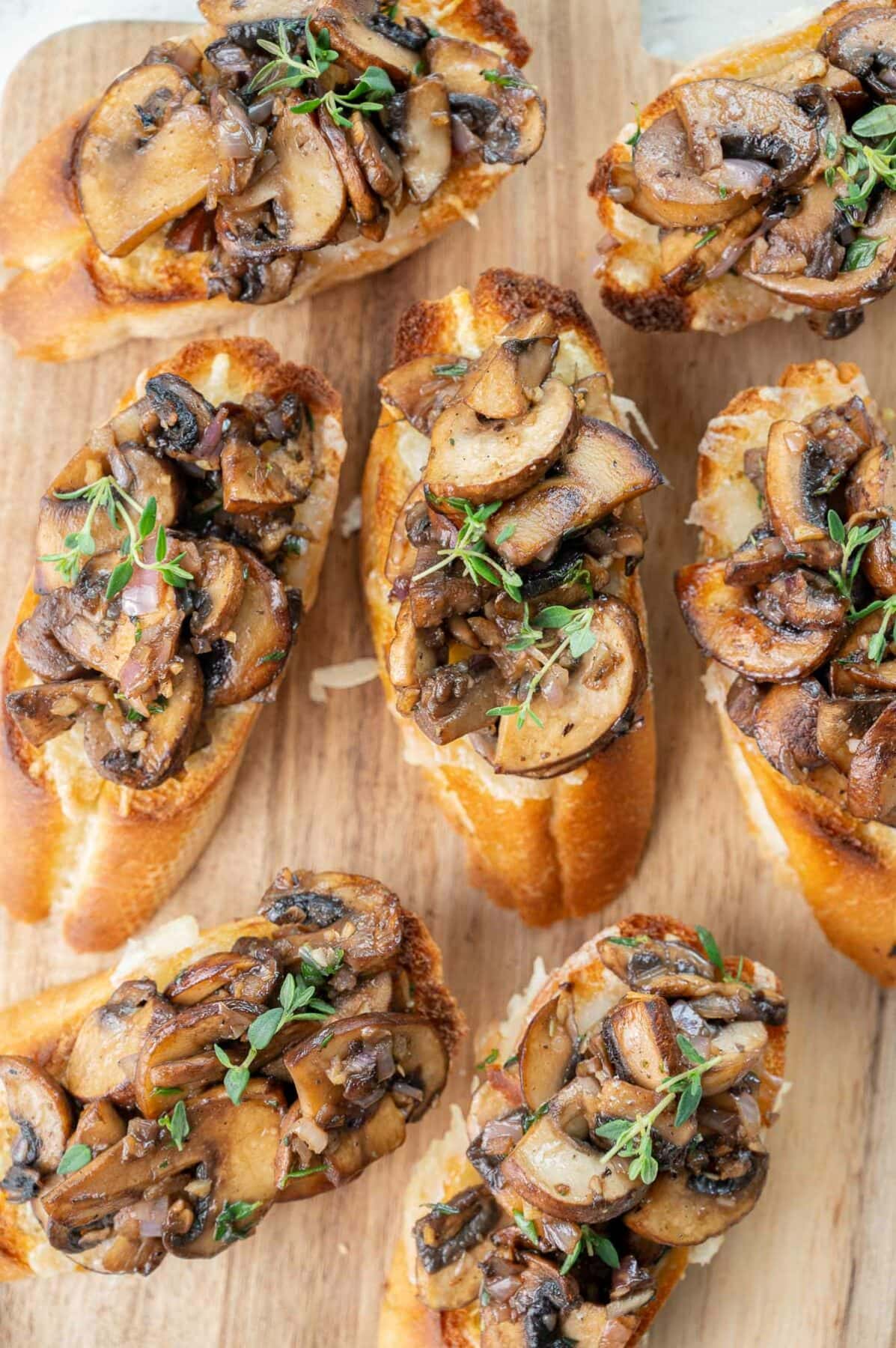 Mushroom Bruschetta - Everyday Delicious