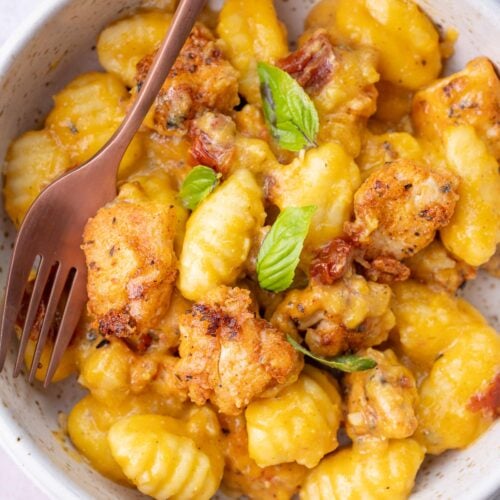 Chicken and Gnocchi in Creamy Butternut Squash Sauce