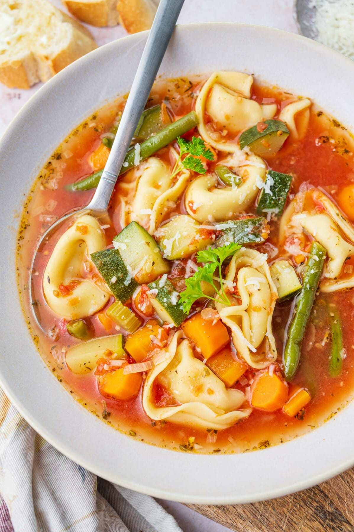 Vegetable Tortellini Soup Everyday Delicious