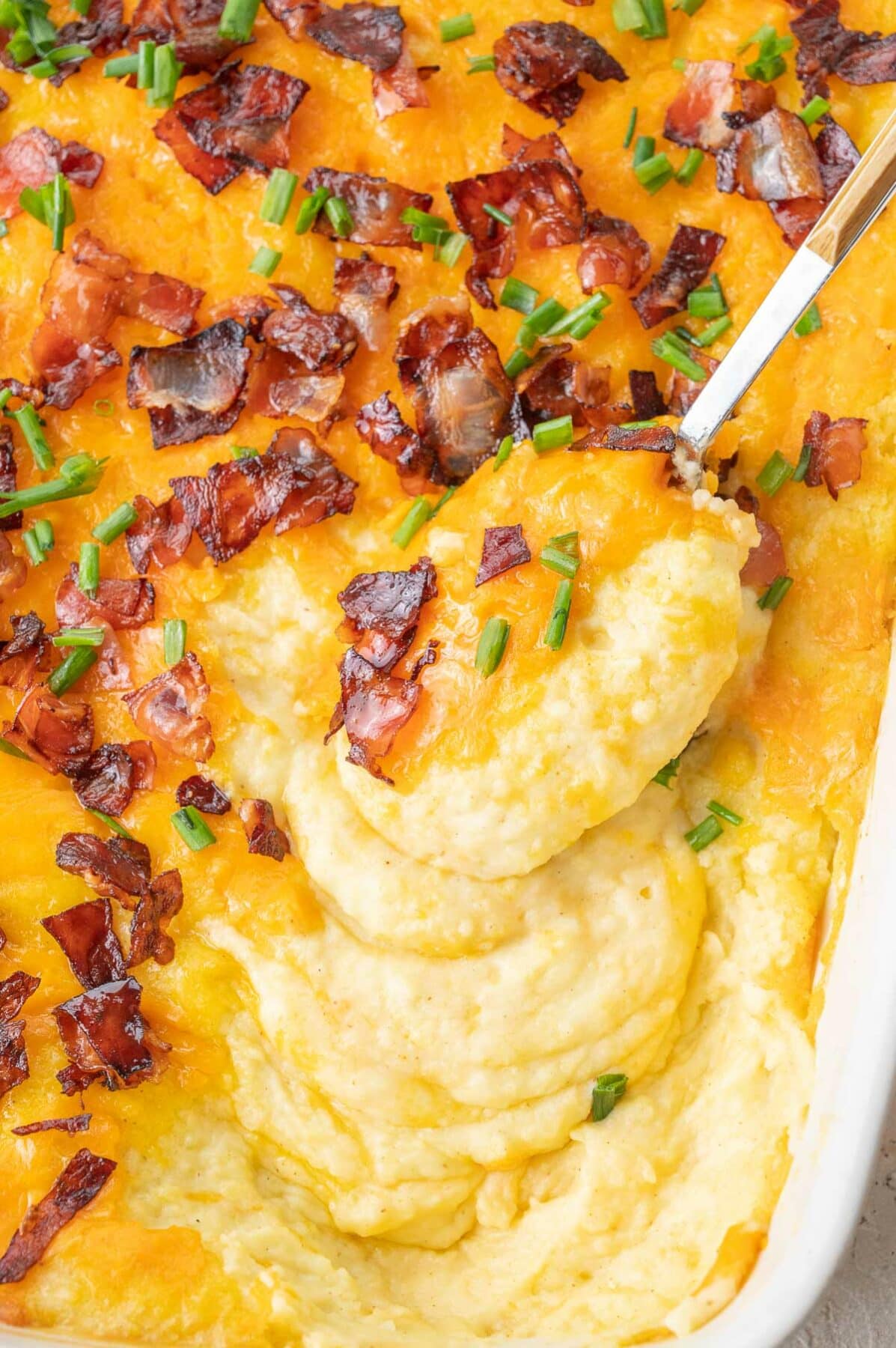 Loaded Mashed Potato Casserole - Everyday Delicious