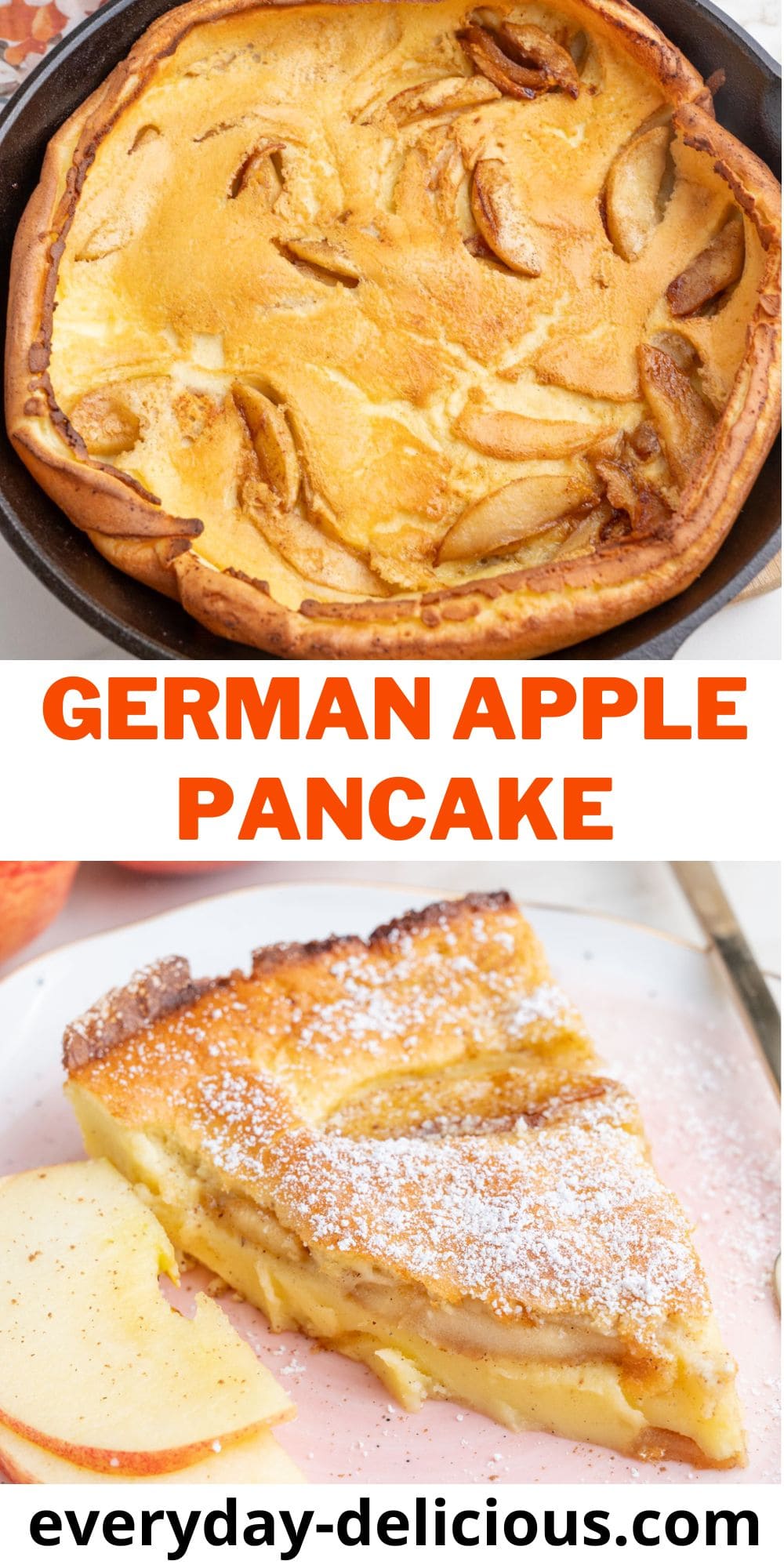 German Apple Pancake - Everyday Delicious