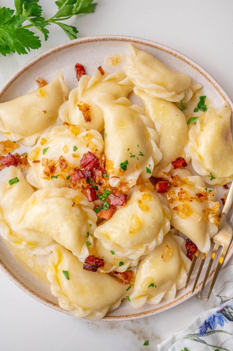 Pierogi Ruskie (Authentic Potato and Cheese Pierogi) + video