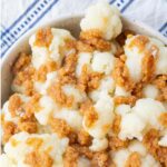 How to steam cauliflower pinnable image.