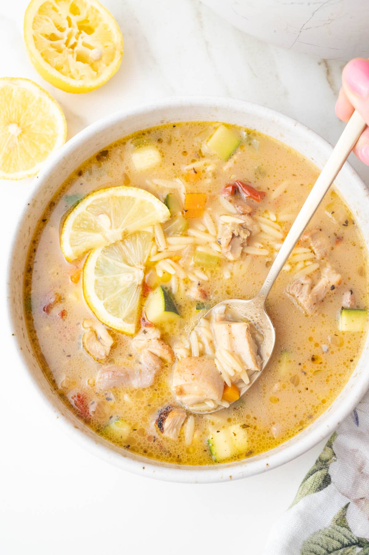 Lemon Chicken Orzo Soup - Everyday Delicious